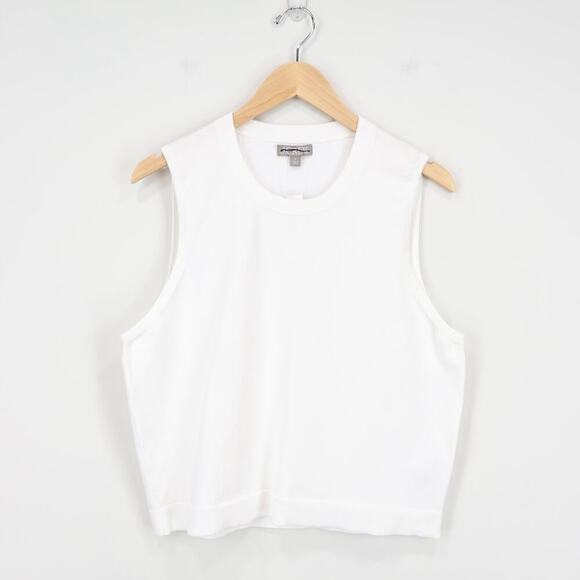 J.Crew Sweater Shell Premium Ultra Fine Cotton White Size XL NWT - Picture 2 of 8